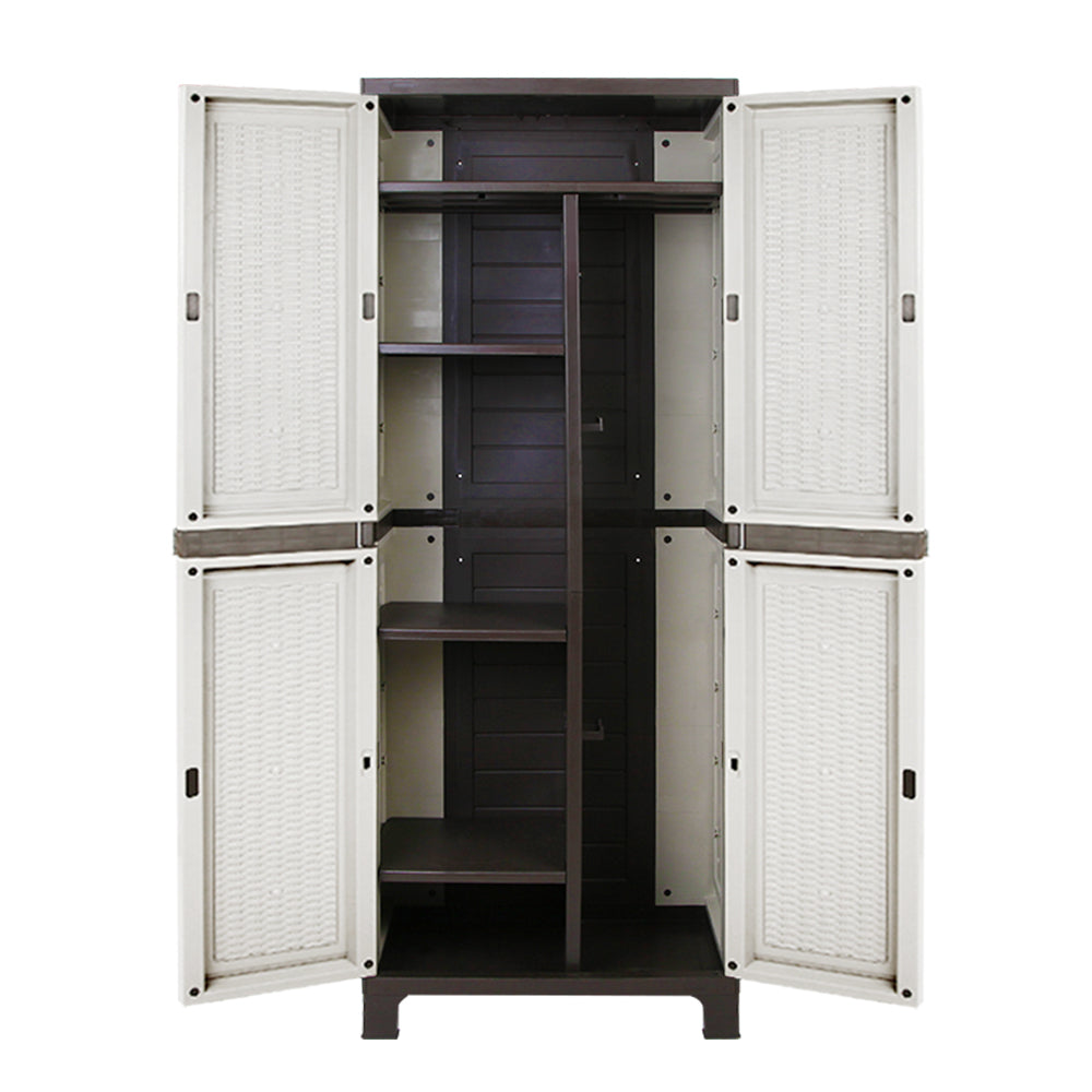 Gardeon Outdoor Storage Cabinet Cupboard Lockable Garage 173Cm