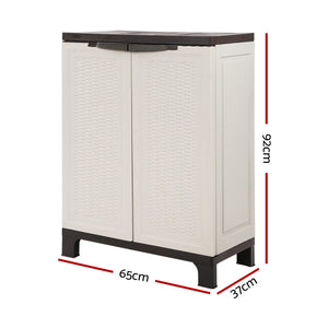 Gardeon Outdoor Storage Cabinet Cupboard Lockable Garage 92Cm