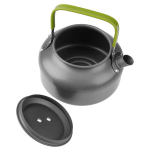 Outdoor Aluminum Pot And Teapot Bowl Chopsticks Set 2-3 People Camping Cookware Combination Three-Piece