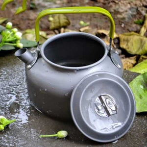 Outdoor Portable Teapot Kettle 0.8L Battleship Gray