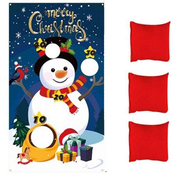 Outdoor Christmas Decorations Beanbag Throwing Kids Game