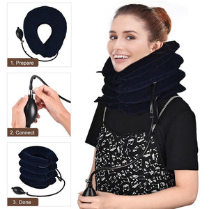 Inflatable Neck Traction Pillow