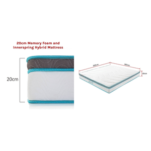 Palermo King 20Cm Memory Foam And Innerspring Hybrid Mattress