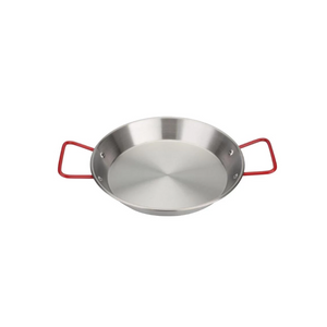 22Cm Spanish Seafood Paella Stainless Steel Dish Frying Pan Korean Saucepan Fried Chicken Salad Pasta Kitchen Household