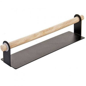 Paste Wall Hanging Bar Free Punching Wrought Iron Towel Rack Black