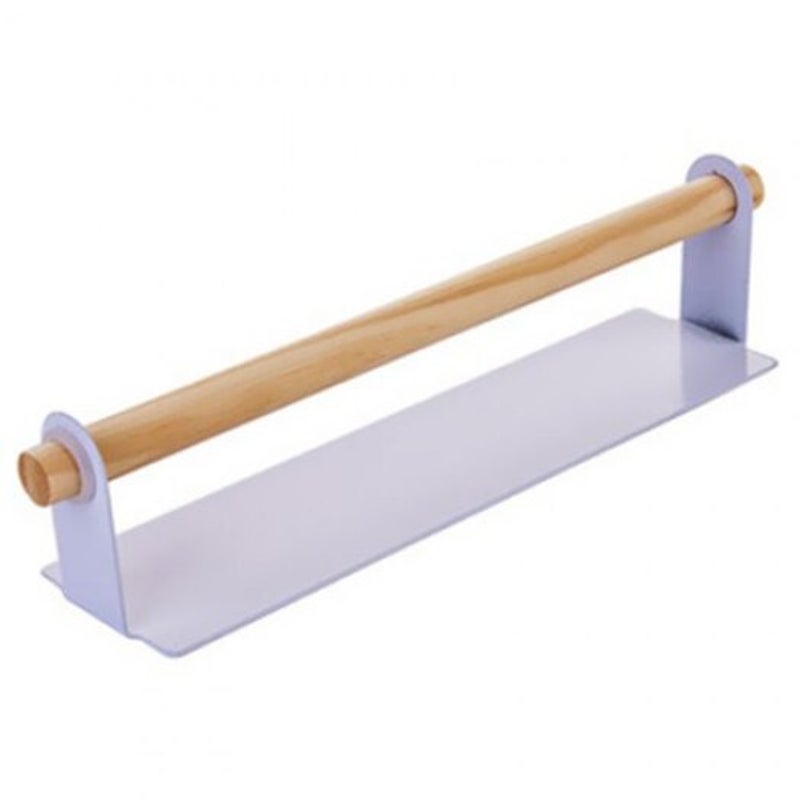 Paste Wall Hanging Bar Free Punching Wrought Iron Towel Rack Black