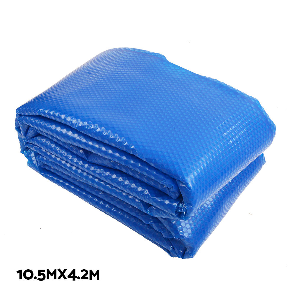 Aquabuddy 10.5X4.2M Solar Swimming Pool Cover Roller Blanket Bubble Heater