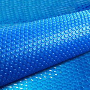 Aquabuddy Pool Cover 500 Micron 9.5X5m Swimming Solar Blanket Blue