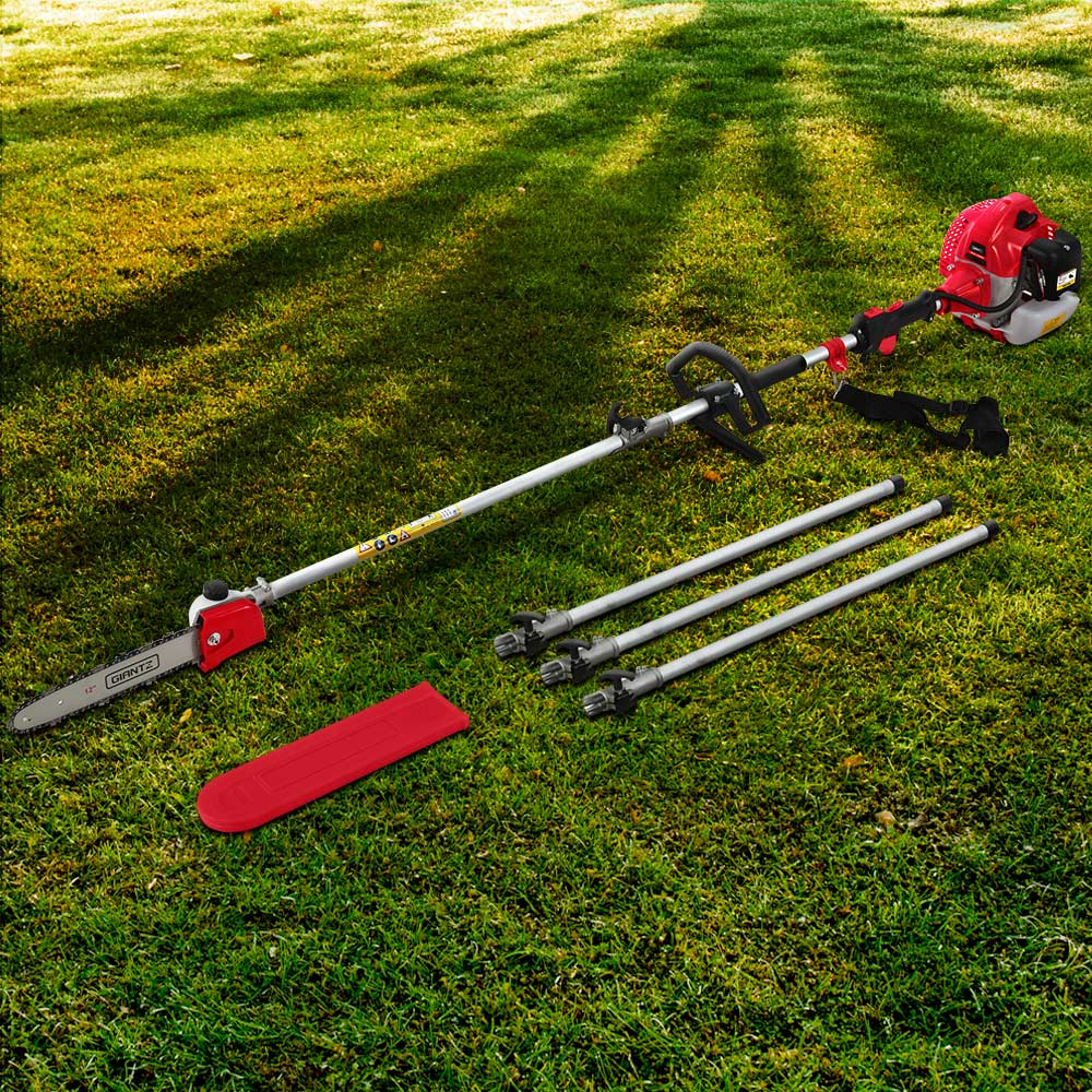 Giantz 65Cc Pole Chainsaw Petrol Saw Tree Pruner Extended Bonus Extra Gift