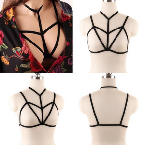 House Of Dasein Pentagram Sexy Body Harness Bondage Cage Bra Bdsm Lingerie
