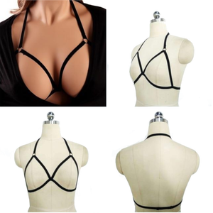 House Of Dasein Pentagram Sexy Body Harness Bondage Cage Bra Bdsm Lingerie