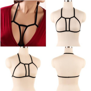 House Of Dasein Pentagram Sexy Body Harness Bondage Cage Bra Bdsm Lingerie