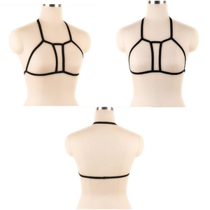 House Of Dasein Pentagram Sexy Body Harness Bondage Cage Bra Bdsm Lingerie