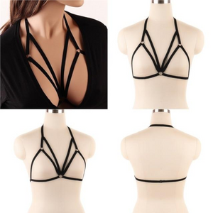 House Of Dasein Pentagram Sexy Body Harness Bondage Cage Bra Bdsm Lingerie