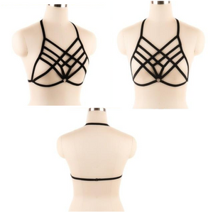 House Of Dasein Pentagram Sexy Body Harness Bondage Cage Bra Bdsm Lingerie