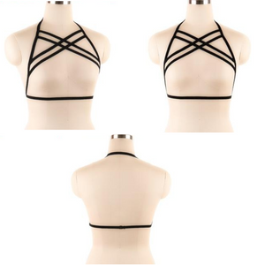 House Of Dasein Pentagram Sexy Body Harness Bondage Cage Bra Bdsm Lingerie