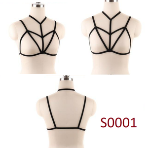 House Of Dasein Pentagram Sexy Body Harness Bondage Cage Bra Bdsm Lingerie