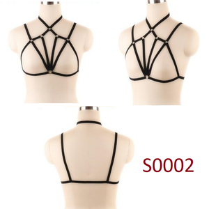 House Of Dasein Pentagram Sexy Body Harness Bondage Cage Bra Bdsm Lingerie