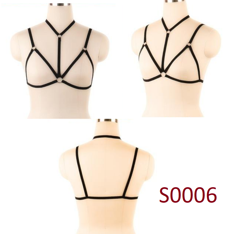 House Of Dasein Pentagram Sexy Body Harness Bondage Cage Bra Bdsm Lingerie