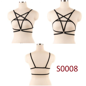 House Of Dasein Pentagram Sexy Body Harness Bondage Cage Bra Bdsm Lingerie