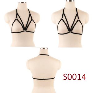 House Of Dasein Pentagram Sexy Body Harness Bondage Cage Bra Bdsm Lingerie