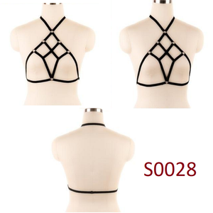 House Of Dasein Pentagram Sexy Body Harness Bondage Cage Bra Bdsm Lingerie