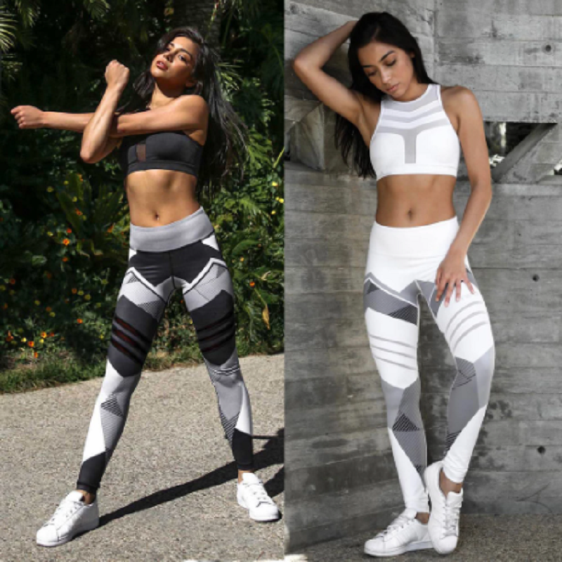 Quick Dry High Waist Fitness Leggings Sports Yoga Pants For Women