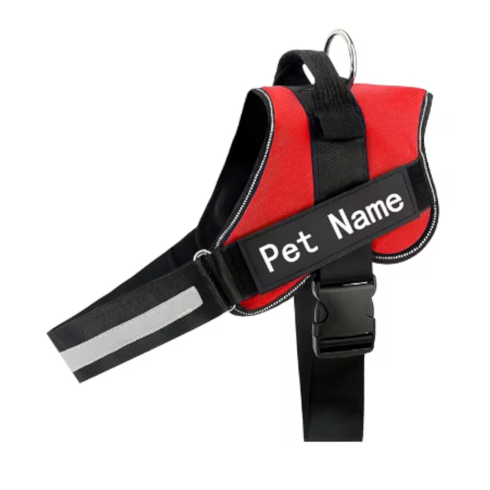 Personalized Dog Reflective 3M Adjustable No-Pull Pet Harness Vest