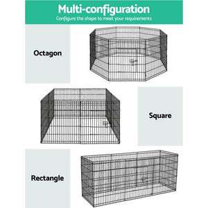 I.Pet Dog Playpen 2X30" 8 Panel Puppy Exercise Cage Enclosure Fence