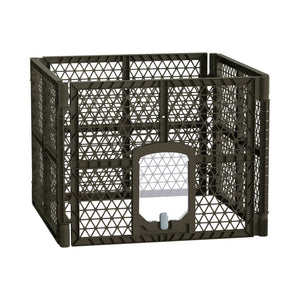 I.Pet Dog Playpen Enclosure 4 Panel Fence Puppy Cage Plastic Pen Fold