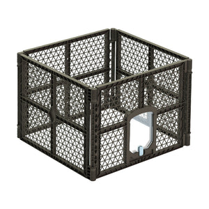 I.Pet Dog Playpen Enclosure 4 Panel Fence Puppy Cage Plastic Pen Fold