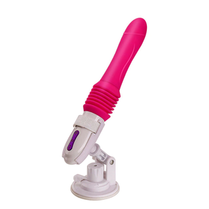 Telescopic Thrusting Dildo Vibrator Pumping Gun Bdsm Unisex