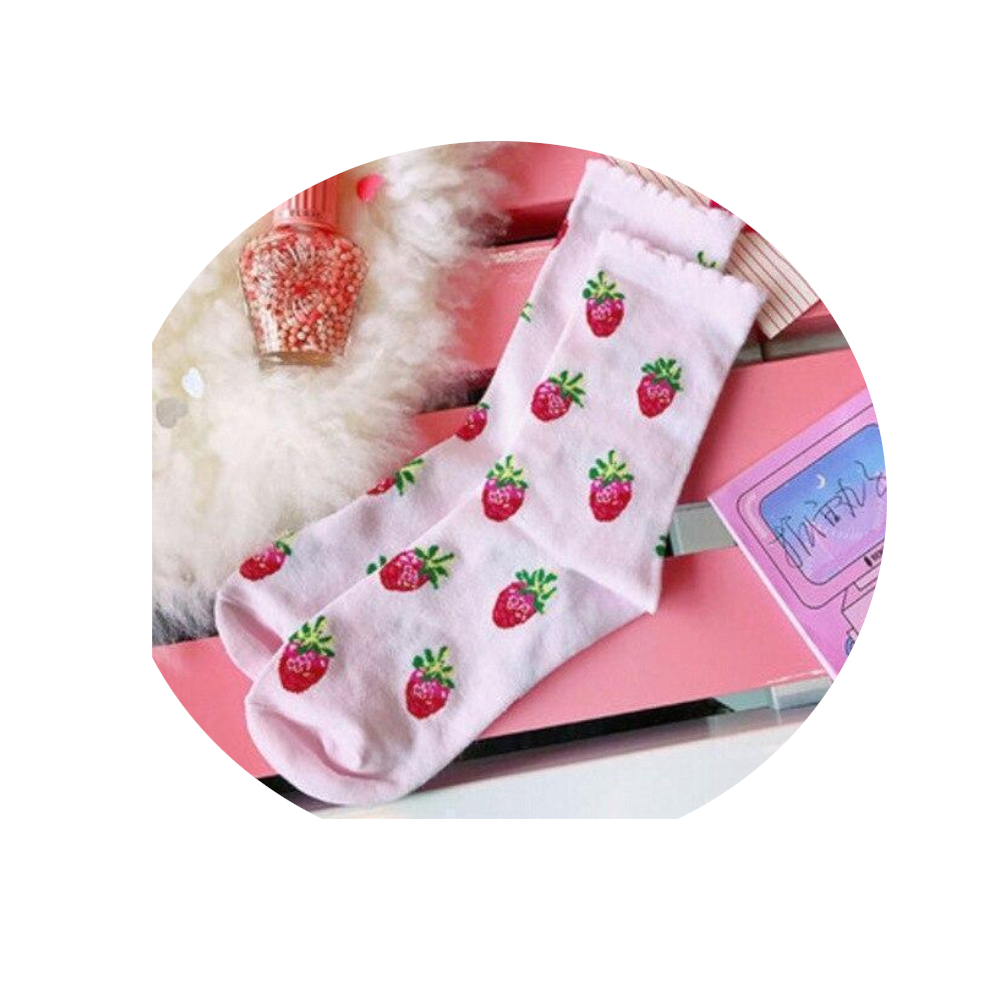 Strawberry Milk Socks