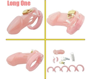 Plastic Male Chastity Locking Cock Cage Bondage Kink Fetish Restraints