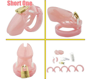 Plastic Male Chastity Locking Cock Cage Bondage Kink Fetish Restraints