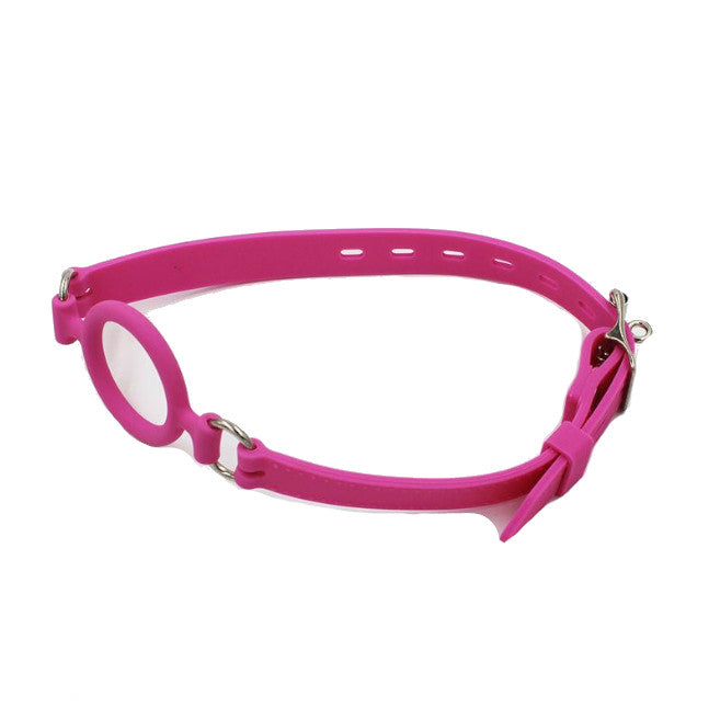 House Of Dasein Pink Silicone Open Mouth Gag Oral Sex Ring Bdsm Bondage Restraints