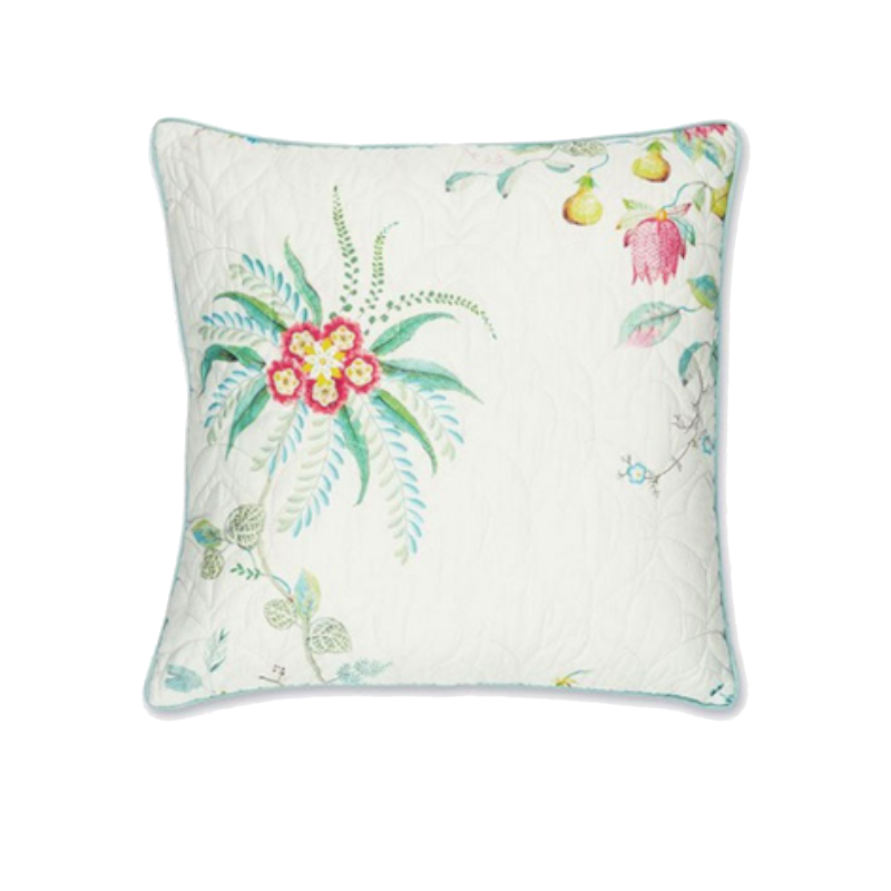 Pip Studio Fleur Grandeur White Quilted Square Cushion