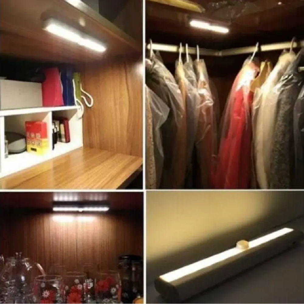 Pir Motion Sensor Led Cabinet Light Silver