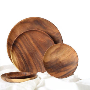 Acacia Wooden Dishes Natural Serving Plates