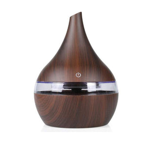 Portable Humidifier Usb Ultrasonic Aroma Diffuser With Seven Colors Led 300Ml