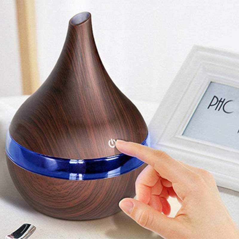 Portable Humidifier Usb Ultrasonic Aroma Diffuser With Seven Colors Led 300Ml