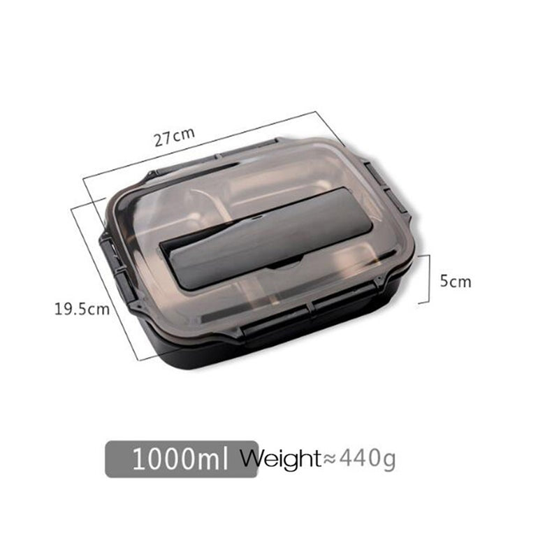 Portable 304 Stainless Steel Lunch Box Compartment Bento Kitchen Leakproof Food Container With Bag