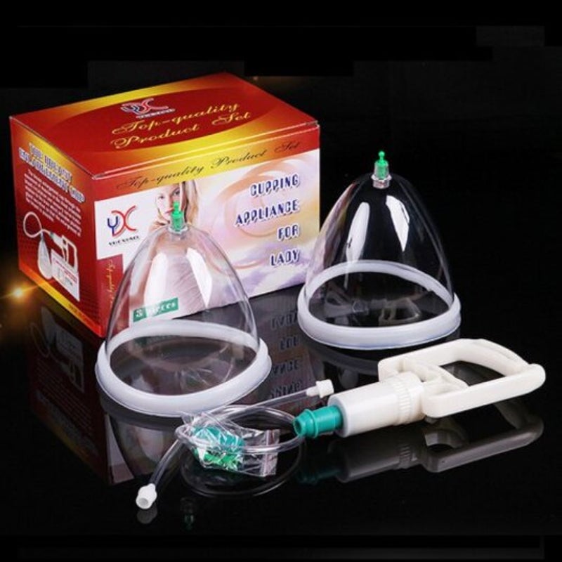 Portable Manual Breast Enlargement Device Vacuum Pump Cup Massager