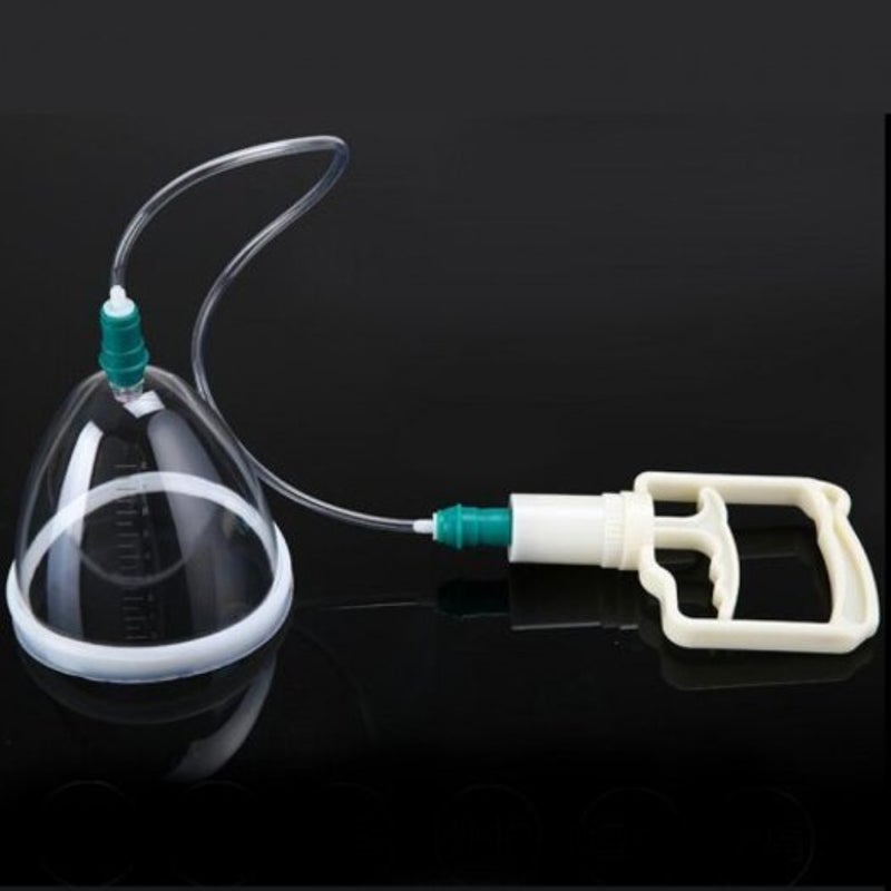 Portable Manual Breast Enlargement Device Vacuum Pump Cup Massager