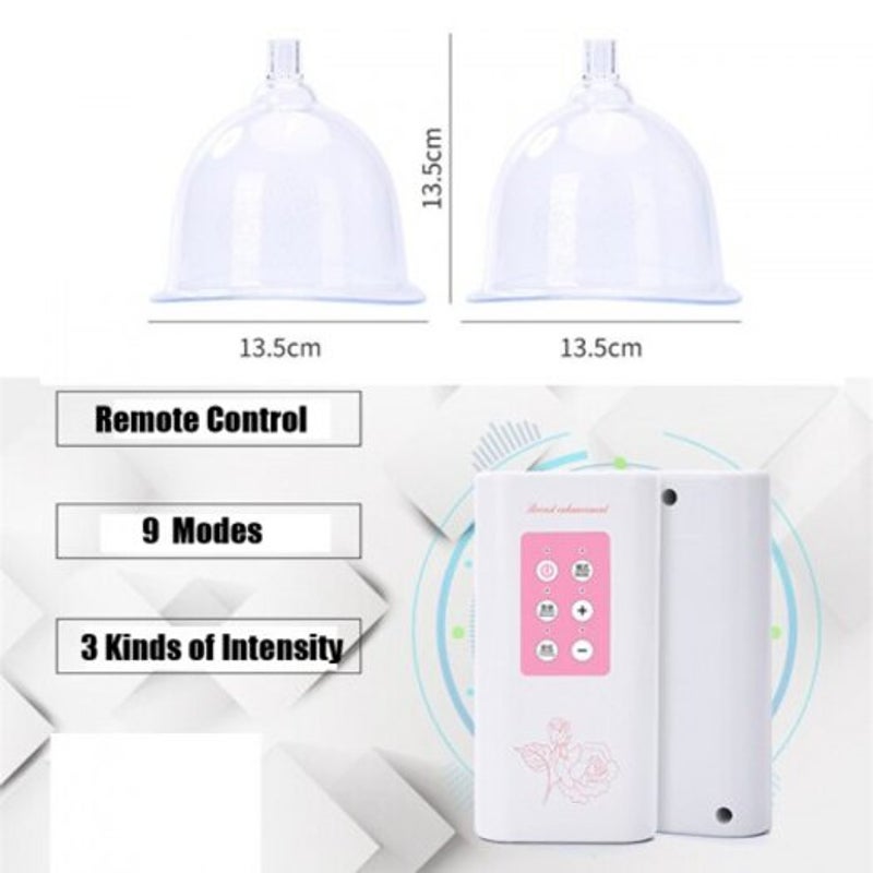 Portable Electric Breast Enlargement Device Vacuum Pump Cup Massager Enhancing