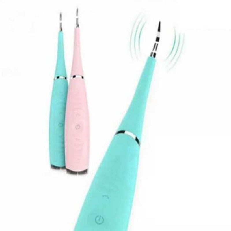 Portable Electric Sonic Tooth Cleaner Multi Function Toothbrush Calculus Remover Whiten Teeth Blue