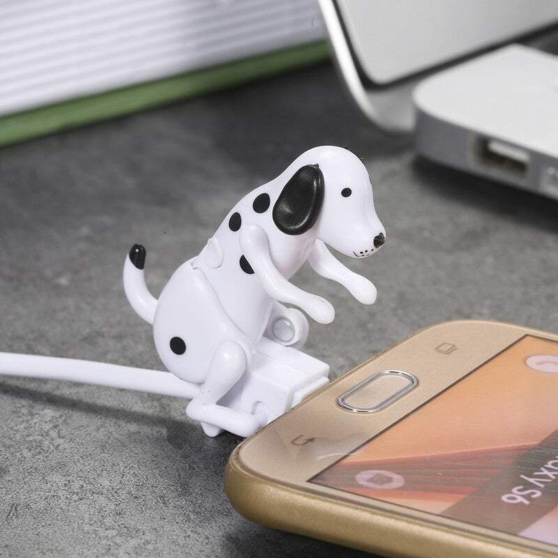 Phone Chargers Cables Portable Funny Cute Pet Usb Mini Humping Spot Dog Toy Gadget Christmas For Iphone Lightning / Micr