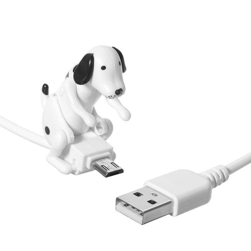 Phone Chargers Cables Portable Funny Cute Pet Usb Mini Humping Spot Dog Toy Gadget Christmas For Iphone Lightning / Micr