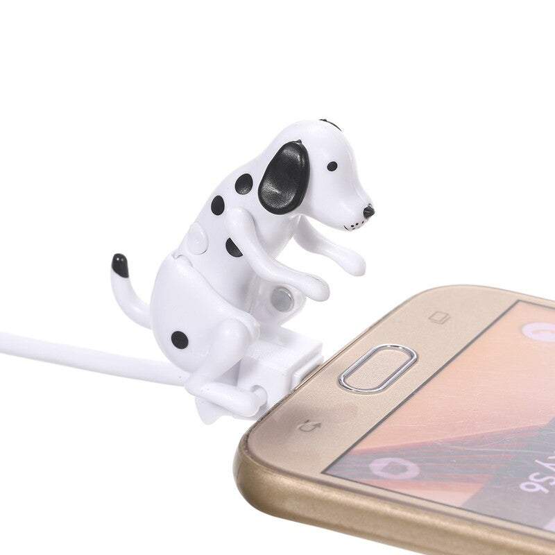 Phone Chargers Cables Portable Funny Cute Pet Usb Mini Humping Spot Dog Toy Gadget Christmas For Iphone Lightning / Micr