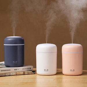 Portable H2o Ultrasonic Air Humidifier Essential Oils Romantic Night Light